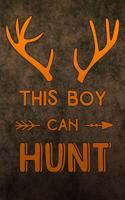 This Boy Can Hunt: Deer Journal Gift for Boys Clover Shamrocks St Patricks Day Lined Notebook 120 Page 6x9