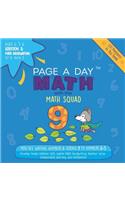 Page a Day Math Addition & Math Handwriting Book 7 Set 2: Practice Writing Numbers & Adding 9 to Numbers 0-5