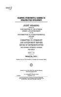 Examining environmental barriers to infrastructure development