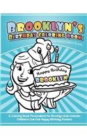 Brooklyn's Birthday Coloring Book Kids Personalized Books