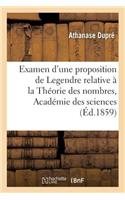 Examen d'Une Proposition de Legendre Relative À La Théorie Des Nombres, Ouvrage Placé