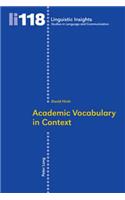 Academic Vocabulary in Context