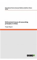 Enforcement issues of accounting principles in China