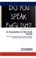 L2 Acquisition in the Arab World