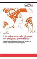 Relaciones de Genero En El Egipto Ptolemaico