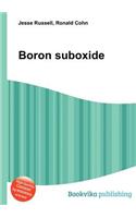 Boron Suboxide: (English)