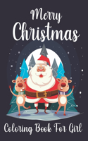 Merry Christmas Coloring Book For Girl