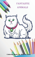 Fantastic Animals - Coloring Book For Boys & Girls