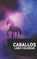 Libro Colorear Caballos: Libro para Colorear Diseños de caballos para aliviar el estrés 50 caballos de una cara para colorear Diseños para aliviar el estrés Libro para color