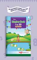 Blossom 1 To 50 Number Writing Book For Kids | Number Names Practice Book | Includes 54 Number Boxes Each And Fun Activites For Primary Children [Paperback] Content Team At Target Publications