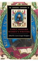 Cambridge Companion to Early Modern Women's Writing