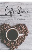 Coffee Lovers Couples Journal: Lined Guided Diary Notebook