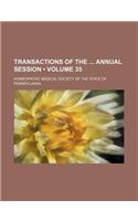 Transactions of the Annual Session (Volume 35): (English)
