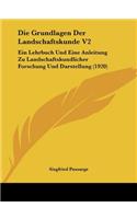 Grundlagen Der Landschaftskunde V2
