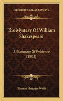 Mystery Of William Shakespeare