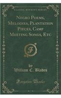 Negro Poems, Melodies, Plantation Pieces, Camp Meeting Songs, Etc (Classic Reprint)