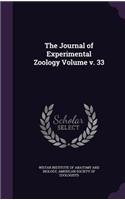 The Journal of Experimental Zoology Volume v. 33: (English)