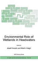 Environmental Role of Wetlands in Headwaters