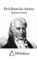 De la liberté des Anciens: (French)