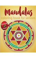 Mandalas Coloring Book For Seniors