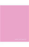 Bullet Grid Journal: Pink, 150 Dot Grid Pages, 8x10, Professionally Designed