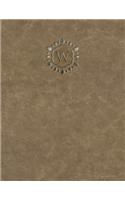 Monogram "W" Grid Sketchbook