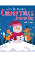 Christmas Color By Number Activity Book for Kids