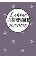 Lehrer Jahresplaner 2019 / 2020: Lehrerkalender 2019 2020 - Lehrerplaner A5, Lehrernotizen & Lehrernotizbuch für den Schulanfang