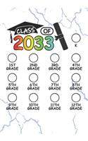 Class of 2033 - K, 1st grade, 2nd grade, 3rd grade, 4th grade, 5th grade, 6th grade, 7th grade, 8th grade, 9th grade, 10th grade, 11th grade, 12th grade