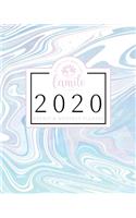 2020 Weekly & Monthly Planner: Purple Blue Marble Suminagashi Jan 1, 2020 - Dec 31, 2020 Large Writing Calendar A Year at A Glance Inspirational Quotes Daily To Do's Weekly View C