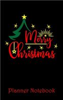 Merry Christmas Planner Notebook: Holiday Season Journal, DIY Writing Diary Note Book - Softcover, 100 Lined Pages + 8 Blank (54 Sheets), Lightweight Small 5x8" (DIY Christmas Planne