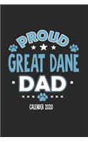 Proud Great Dane Dad Calendar 2020