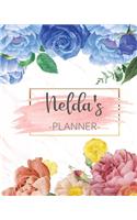 Nelda's Planner: Monthly Planner 3 Years January - December 2020-2022 - Monthly View - Calendar Views Floral Cover - Sunday start