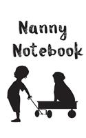 Nanny Notebook: Baby Log, Parents or Day Care Provider Can Track Daily Feeding, Diaper Changes - Sleep Time - Emergency Contacts - Boy with Wagon