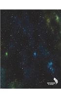 Notebook: In the galaxy cover and Lined pages, Extra large (8.5 x 11) inches, 110 pages, White paper(1 In the Galaxy Notebook)