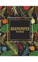 Graph Paper Notebook: Summer Night Forest, 8.5" X 11" Square Blank Quad Ruled 1/4" Inch Graph Paper, Blank Graph Paper Composition Books