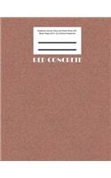 Red Concrete Notebook Journal, Diary and Sketch Book with Blank Pages (8.5 x 11) (Texture Notebook)