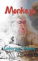 Monkey Coloring Sheets: 30 Monkey Drawings, Coloring Sheets Adults Relaxation, Coloring Book for Kids, for Girls, Volume 14