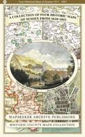A County of Sussex 1611 - 1836 - Fold Up Map that features a collection of Four Historic Maps, John Speed's County Map 1611, Johan Blaeu's County Map of 1648, Thomas Moules County Map of 1836 and a Plan of the City of Brighton from 1851 by John Talli