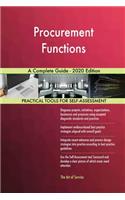 Procurement Functions A Complete Guide - 2020 Edition