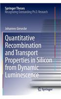 Quantitative Recombination and Transport Properties in Silicon from Dynamic Luminescence