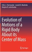 Evolution of Motions of a Rigid Body about Its Center of Mass