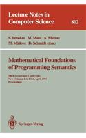 Mathematical Foundations of Programming Semantics