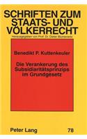 Die Verankerung Des Subsidiaritaetsprinzips Im Grundgesetz