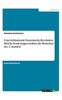 Unterrichtsstunde Französische Revolution: Welche Forderungen stellten die Menschen des 3. Standes?