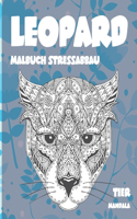 Malbuch Stressabbau - Mandala - Tier - Leopard