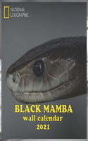 Black Mamba 2021 Wall Calendar