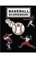 Baseball Scorebook: 120 Pages Baseball Score Record Keeper Book, Baseball Scoring Book