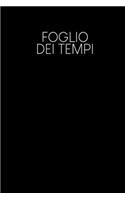 Foglio dei tempi: Fogli orari settimanali da completare per 2 anni - Motivo: Nero