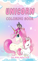 Unicorn Coloring Book: For Kids Ages 4-8, 50 Adorable Designs For GIrls And Boys, 8.5"x11", High-Quality Matte Cover